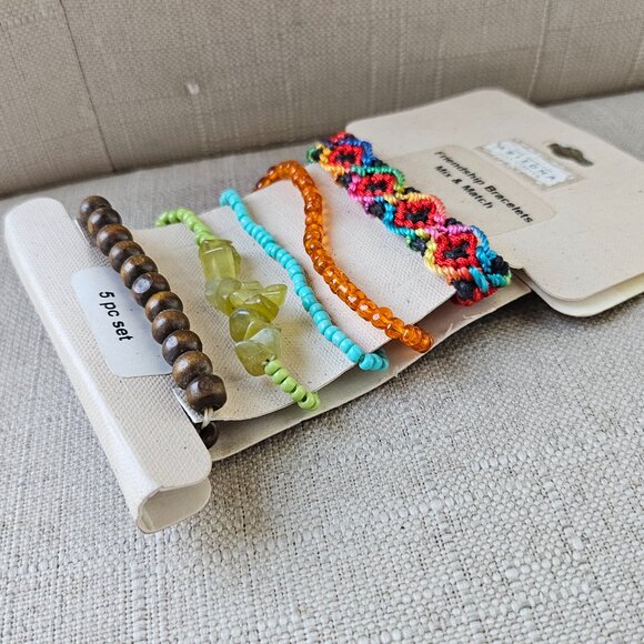 Arizona Bracelet Set of 5 Friendship Wrist Band Mix and Match Multi Jewelry New - Picture 6 of 7